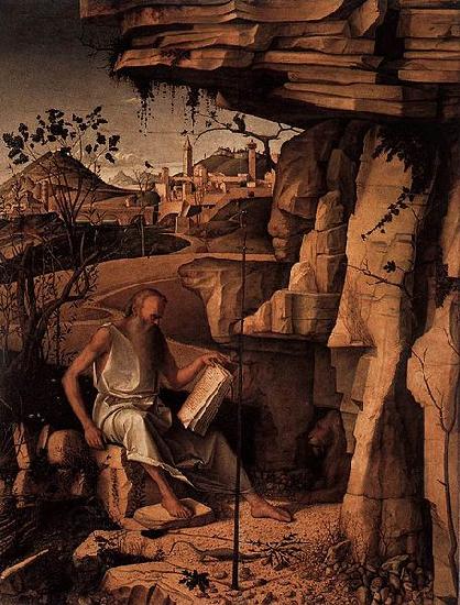 Giovanni Bellini St Jerome Reading in the Countryside